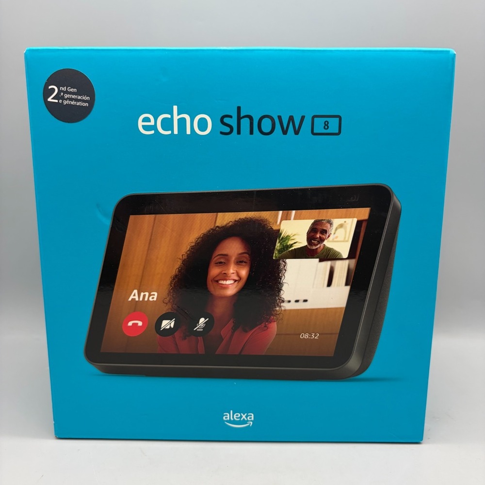 Amazon Echo Show 8  Smart Display (2nd Gen) - Black - Sealed